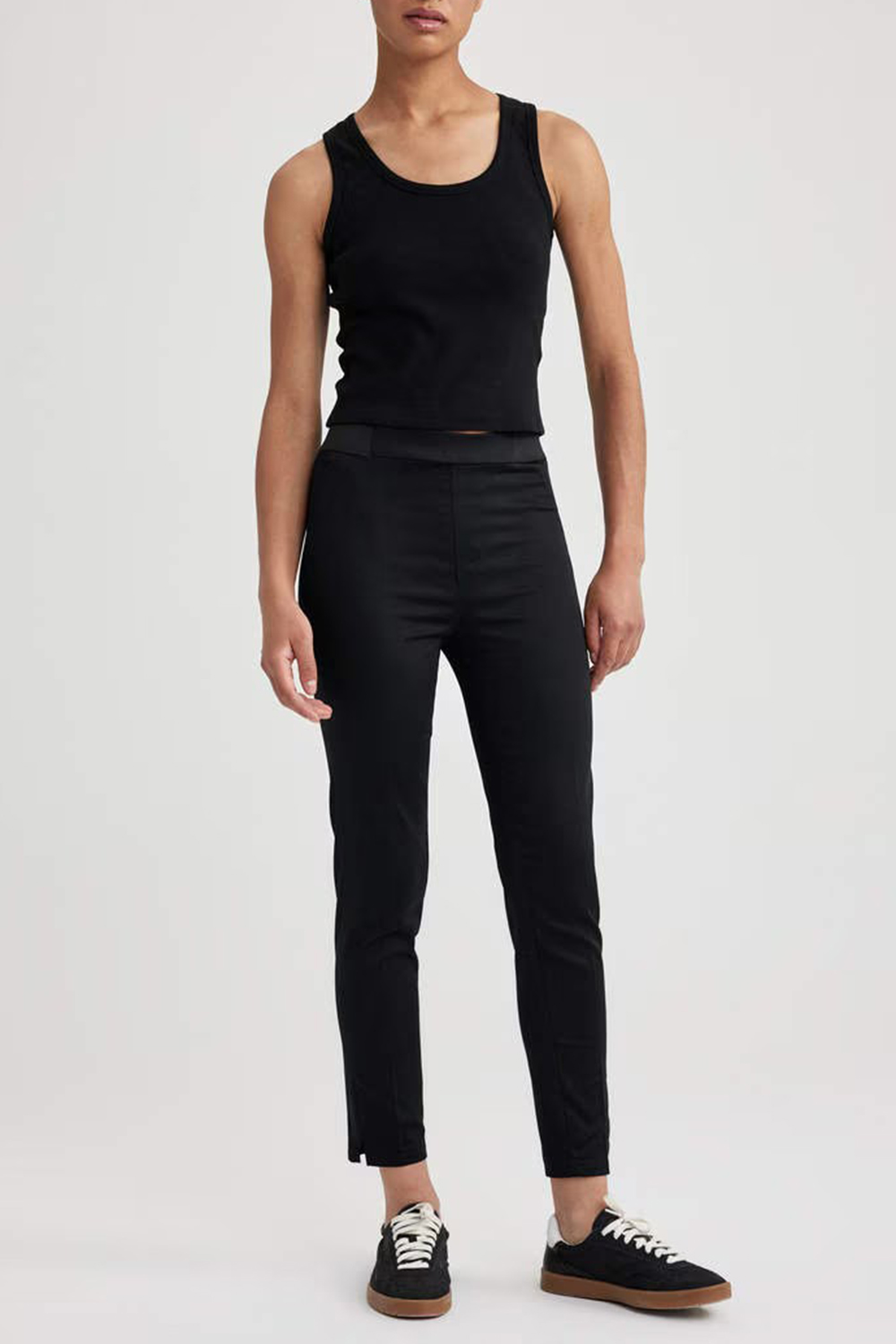 Normal Waist Satin Trousers