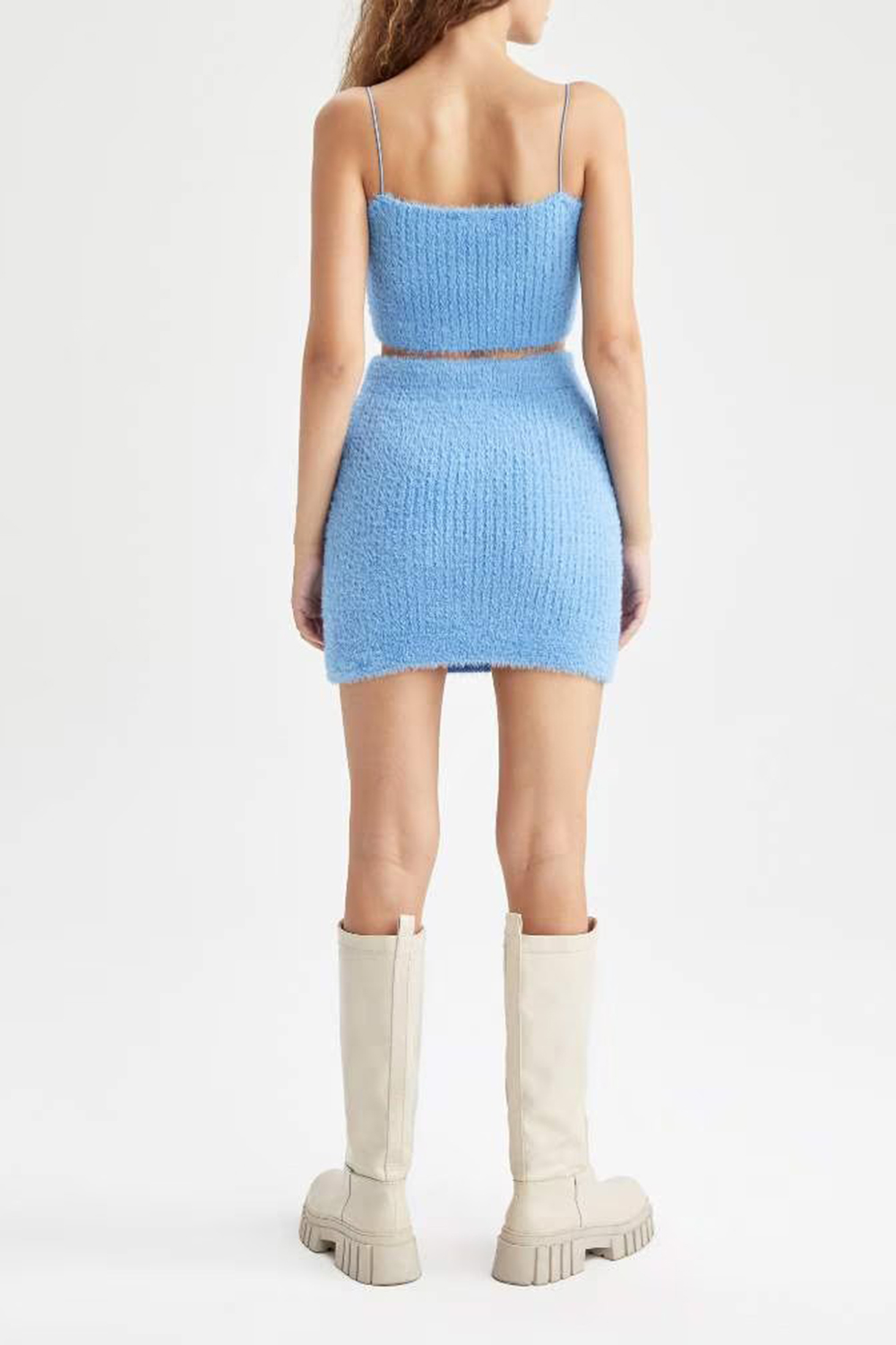 Fit Knitwear Mini Skirt