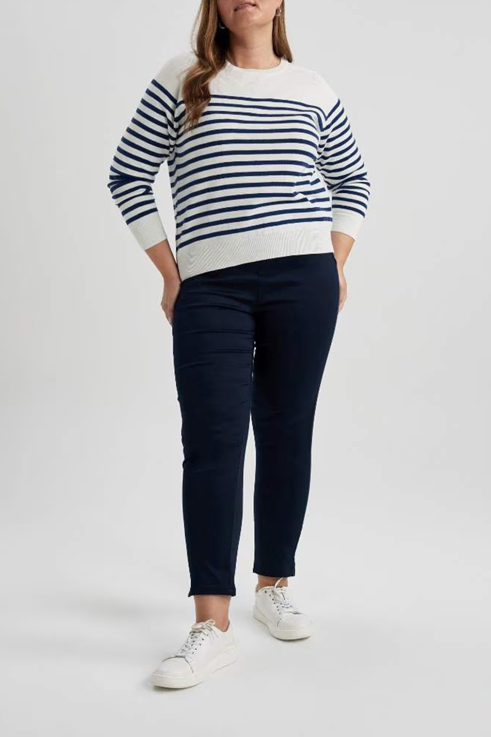 Normal Waist Satin Trousers