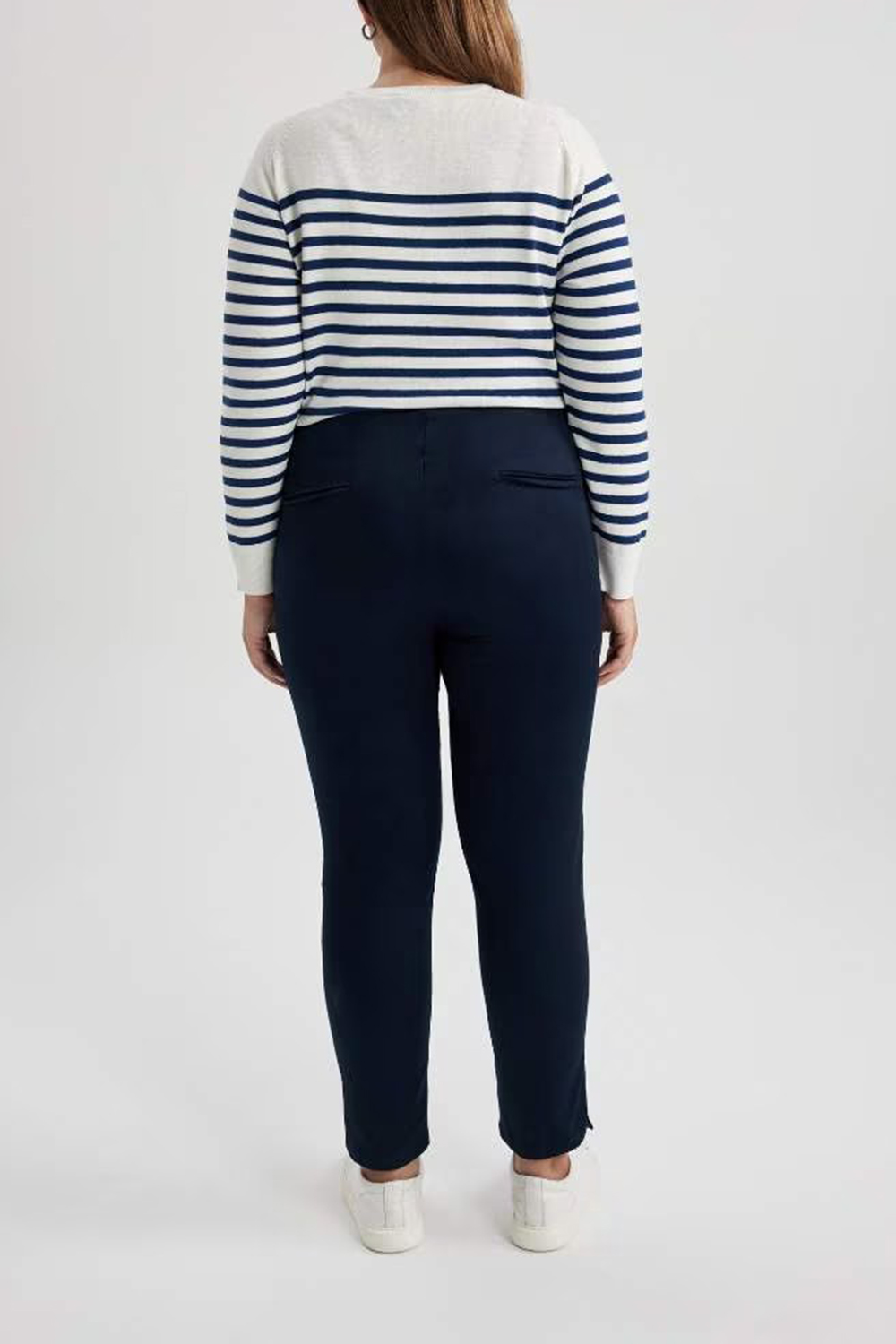 Normal Waist Satin Trousers